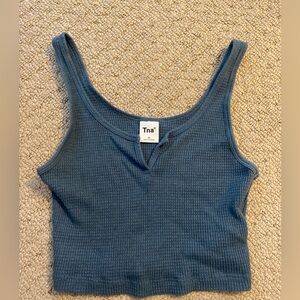 Dark teal tank top from aritzia.